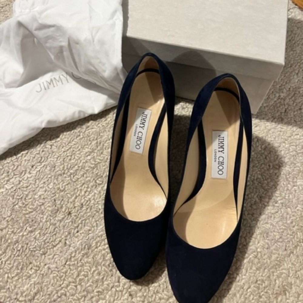 JimmyChoo 85mm Billie block heel